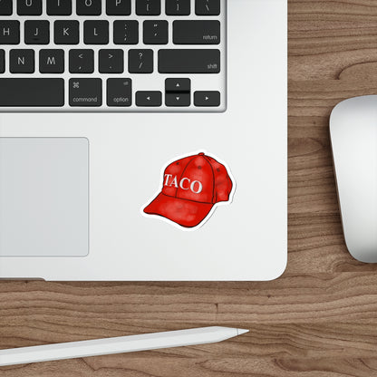 TACO Trump Always Chickens Out Waterproof Vinyl Die-Cut Stickers, MAGA Hat Stickers, Funny Political Decal