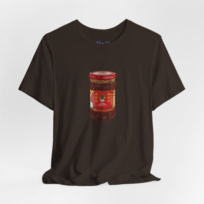 Chili Crisp Unisex Tee, Spicy Food Lover's T-Shirt, Unique Foodie Gift, Funny Food Tee, Chilli Crisp Shirt , Culinary Enthusiast Apparel