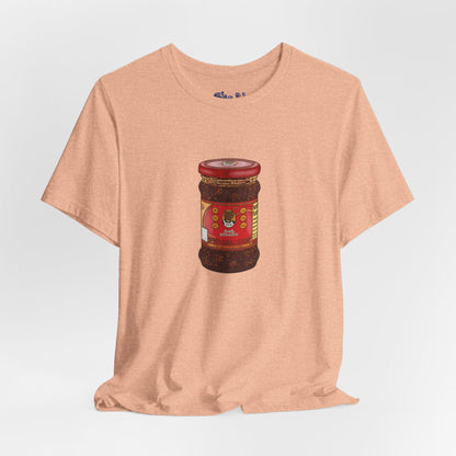 Chili Crisp Unisex Tee, Spicy Food Lover's T-Shirt, Unique Foodie Gift, Funny Food Tee, Chilli Crisp Shirt , Culinary Enthusiast Apparel