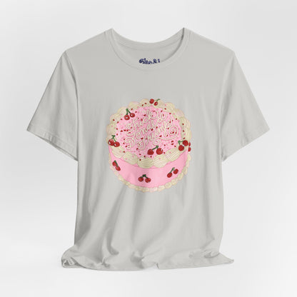 F**k Donald Trump Unisex Tee - Vintage Fancy Cake Shirt, Political MAGA Gift, Bakery Inspired Fashion, Kawaii Cherry Apparel, Liberal Leftist Baking Tee