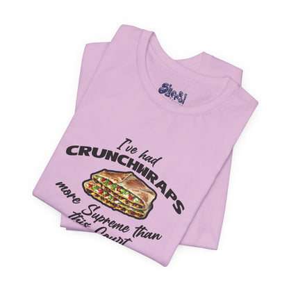 Crunchwrap Supreme Court Political Humor T-Shirt, Liberal Leftist Funny Casual Wear, Gift for Taco Bell Fan, Politics Gift