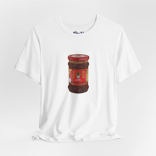 Chili Crisp Unisex Tee, Spicy Food Lover's T-Shirt, Unique Foodie Gift, Funny Food Tee, Chilli Crisp Shirt , Culinary Enthusiast Apparel