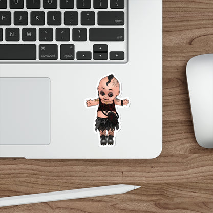 Goth Kewpie Baby Doll Water Resistant Vinyl Sticker