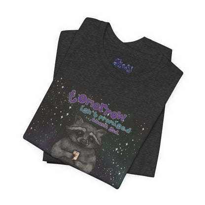 Cosmic Tarot Raccoon Tee - Whimsical Unisex T-Shirt, Trash Panda Gifts, Mystical Apparel, Quirky Casual Wear