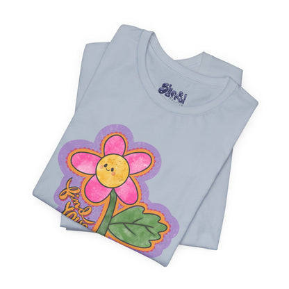 Find Your Joy Flower Graphic Tee, Unique Unisex Shirt for Self-Care Enthusiasts, Mental Health Awareness Casual Wear, Self Care Gift