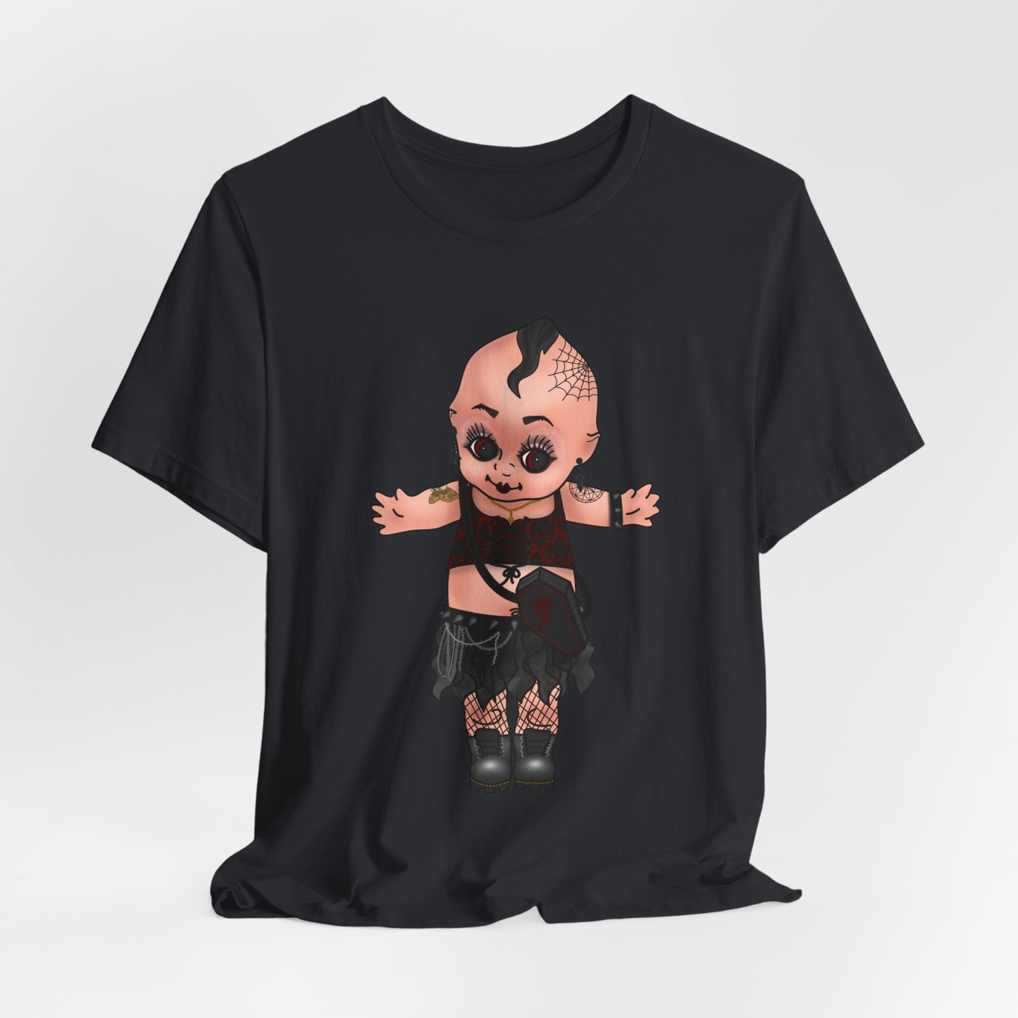 Goth Kewpie Baby Doll Tee - Unisex Short Sleeve Graphic Shirt