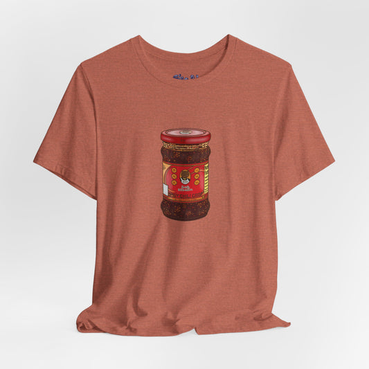 Chili Crisp Unisex Tee, Spicy Food Lover's T-Shirt, Unique Foodie Gift, Funny Food Tee, Chilli Crisp Shirt , Culinary Enthusiast Apparel