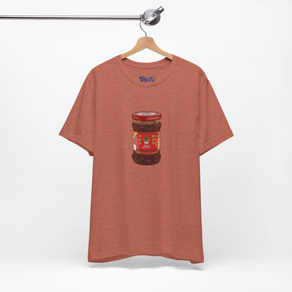 Chili Crisp Unisex Tee, Spicy Food Lover's T-Shirt, Unique Foodie Gift, Funny Food Tee, Chilli Crisp Shirt , Culinary Enthusiast Apparel
