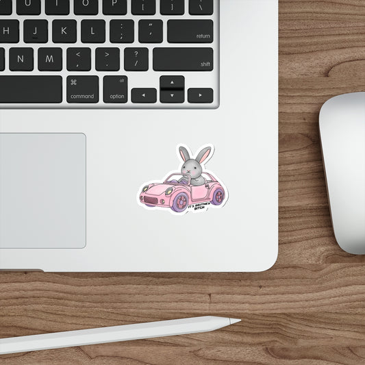 It's Britney Bitch - Bunny Vinyl Waterproof Die-Cut Stickers - Whimsical Decor for Laptops, Water Bottles, Binders, y2k 90s Millennial Gift