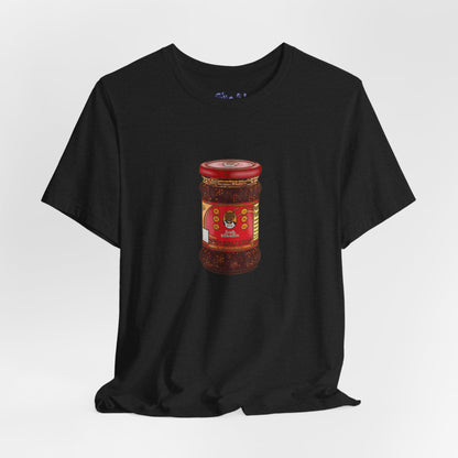 Chili Crisp Unisex Tee, Spicy Food Lover's T-Shirt, Unique Foodie Gift, Funny Food Tee, Chilli Crisp Shirt , Culinary Enthusiast Apparel