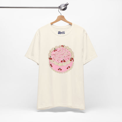 F**k Donald Trump Unisex Tee - Vintage Fancy Cake Shirt, Political MAGA Gift, Bakery Inspired Fashion, Kawaii Cherry Apparel, Liberal Leftist Baking Tee