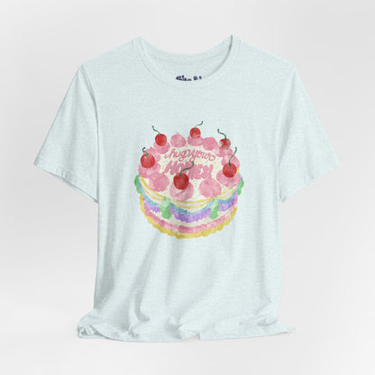 Hug Your Homies Cake Tee - Friendship T-Shirt, Mental Health Shirt, Gift for Teens, Baking Tee, Casual Wear