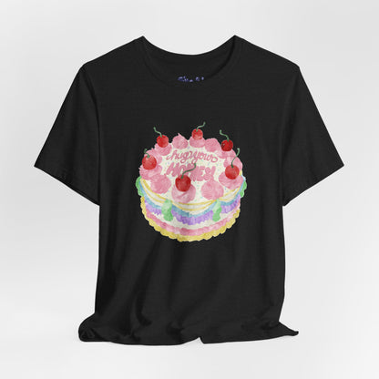 Hug Your Homies Cake Tee - Friendship T-Shirt, Mental Health Shirt, Gift for Teens, Baking Tee, Casual Wear