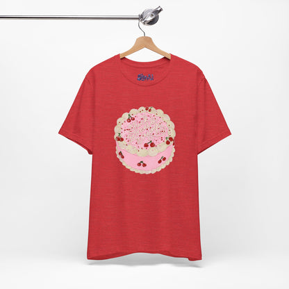 F**k Donald Trump Unisex Tee - Vintage Fancy Cake Shirt, Political MAGA Gift, Bakery Inspired Fashion, Kawaii Cherry Apparel, Liberal Leftist Baking Tee