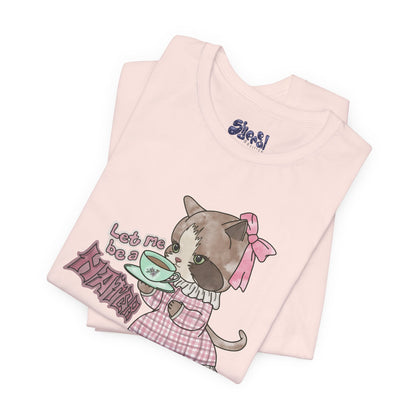 Let Me Be A Hater Fancy Cat Tee, Grunge Victorian Cat Shirt, Gift for Haters, Quirky Cat Apparel, Vintage Kitty Shirt