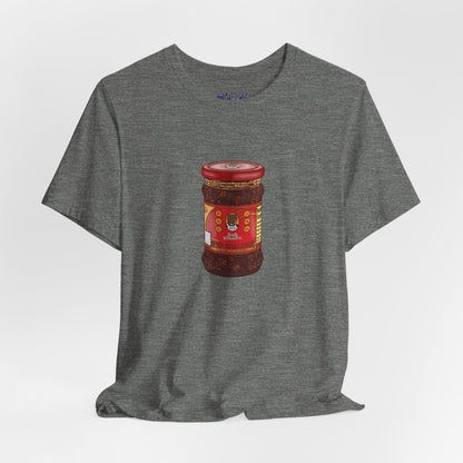 Chili Crisp Unisex Tee, Spicy Food Lover's T-Shirt, Unique Foodie Gift, Funny Food Tee, Chilli Crisp Shirt , Culinary Enthusiast Apparel